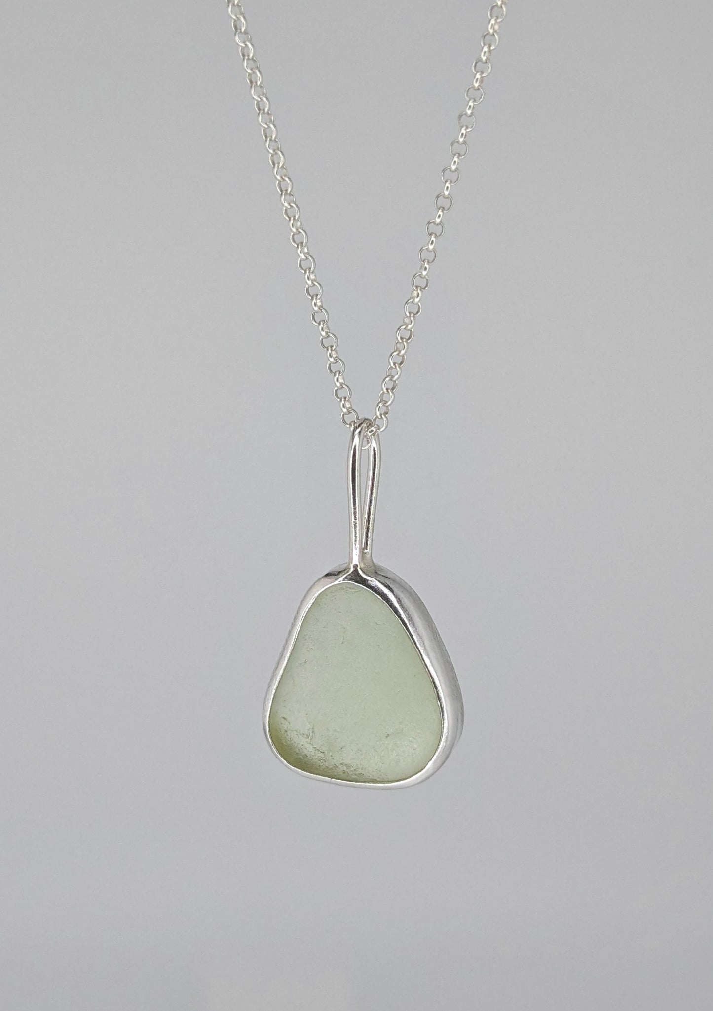 Yellow Seaglass Necklace