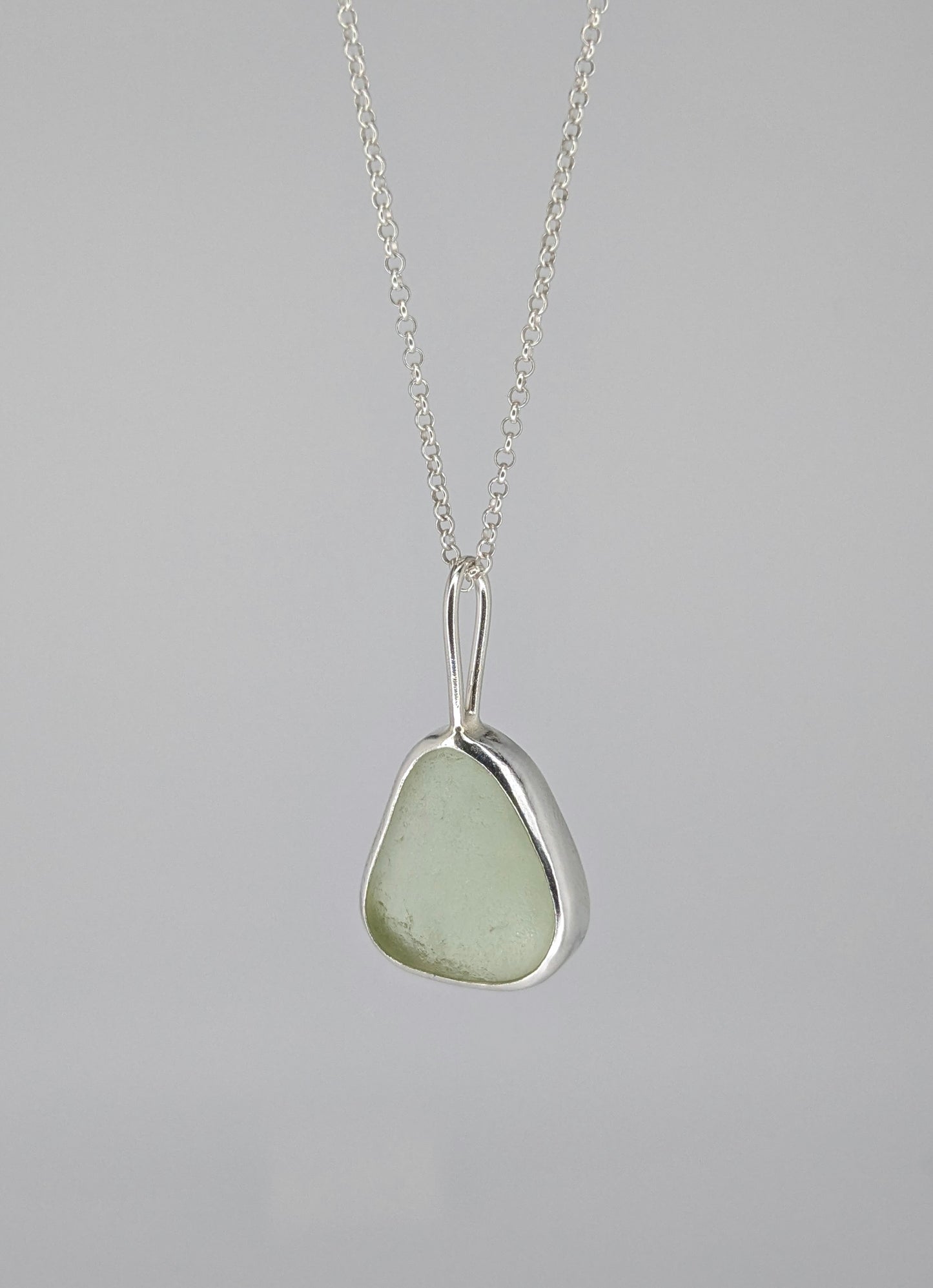 Yellow Seaglass Necklace