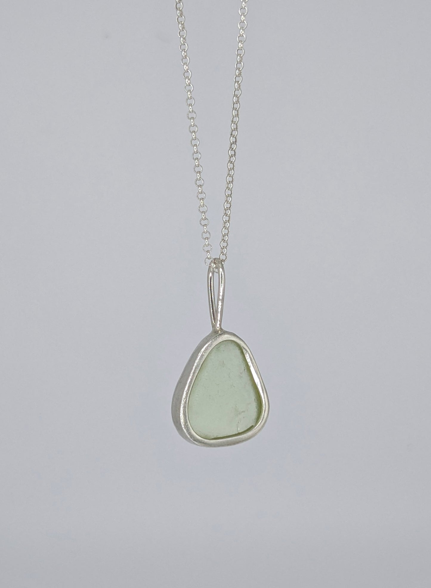 Yellow Seaglass Necklace