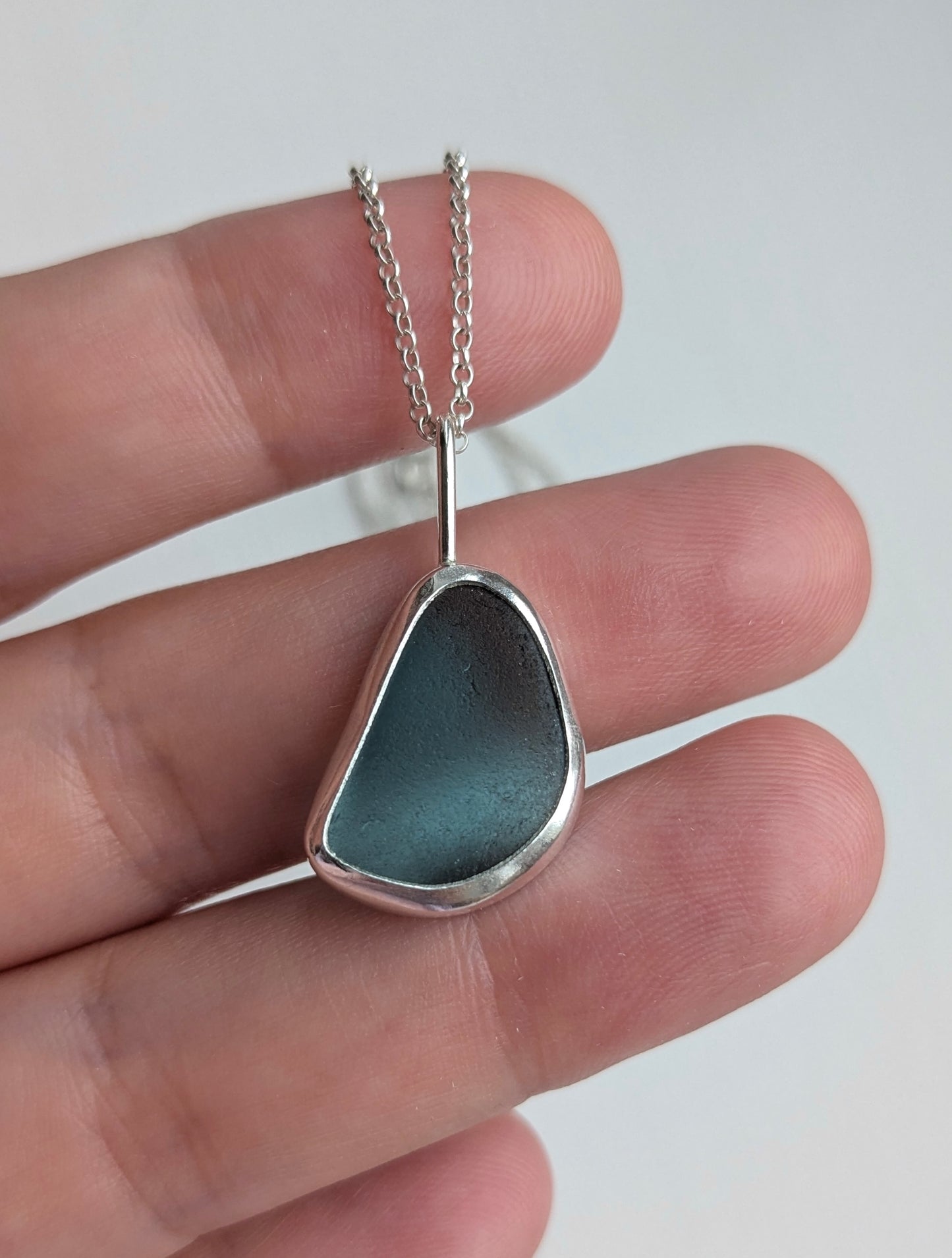 Blue Moon Seaglass Necklace