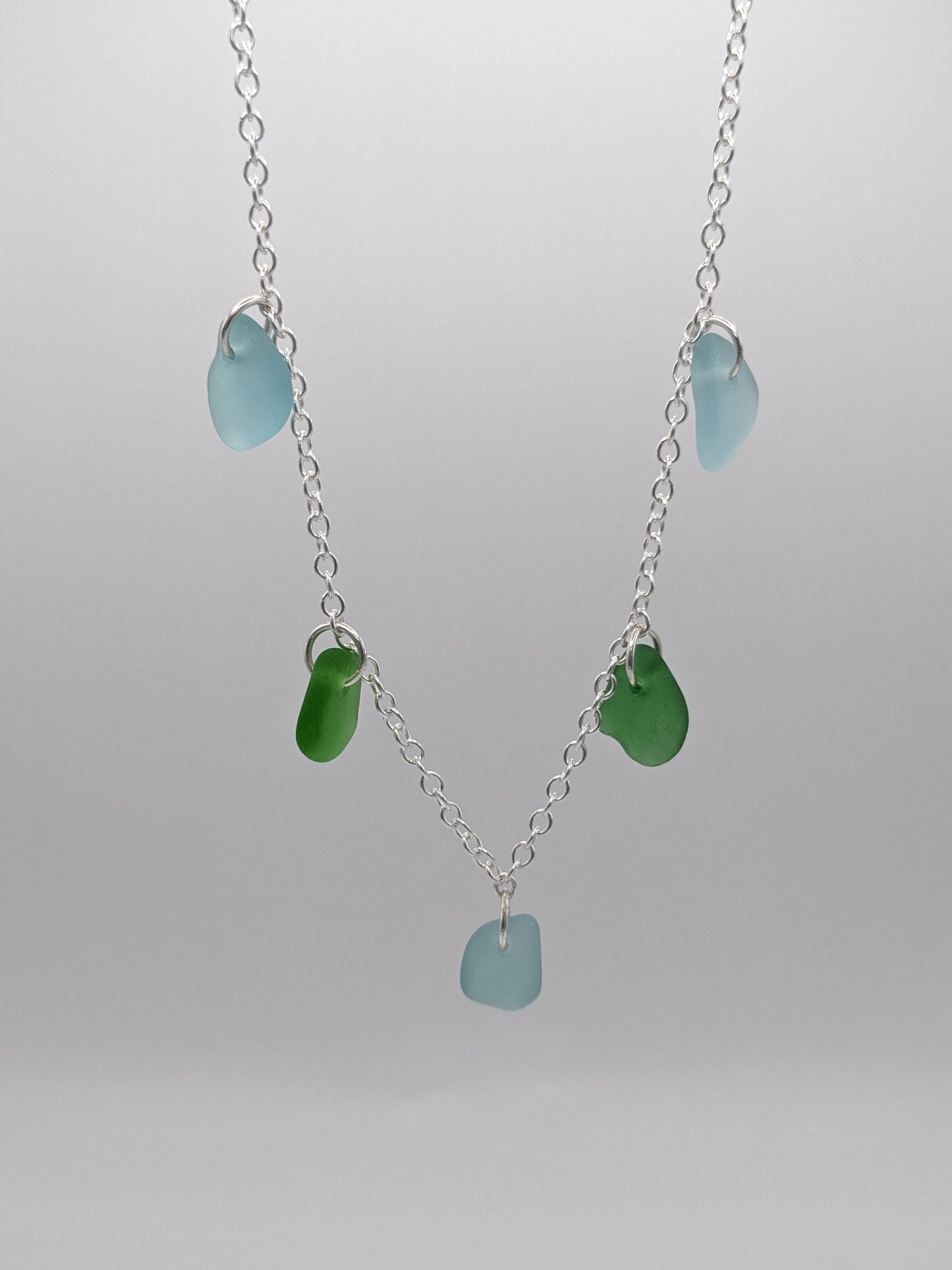 Multi Charm Seaglass Necklace
