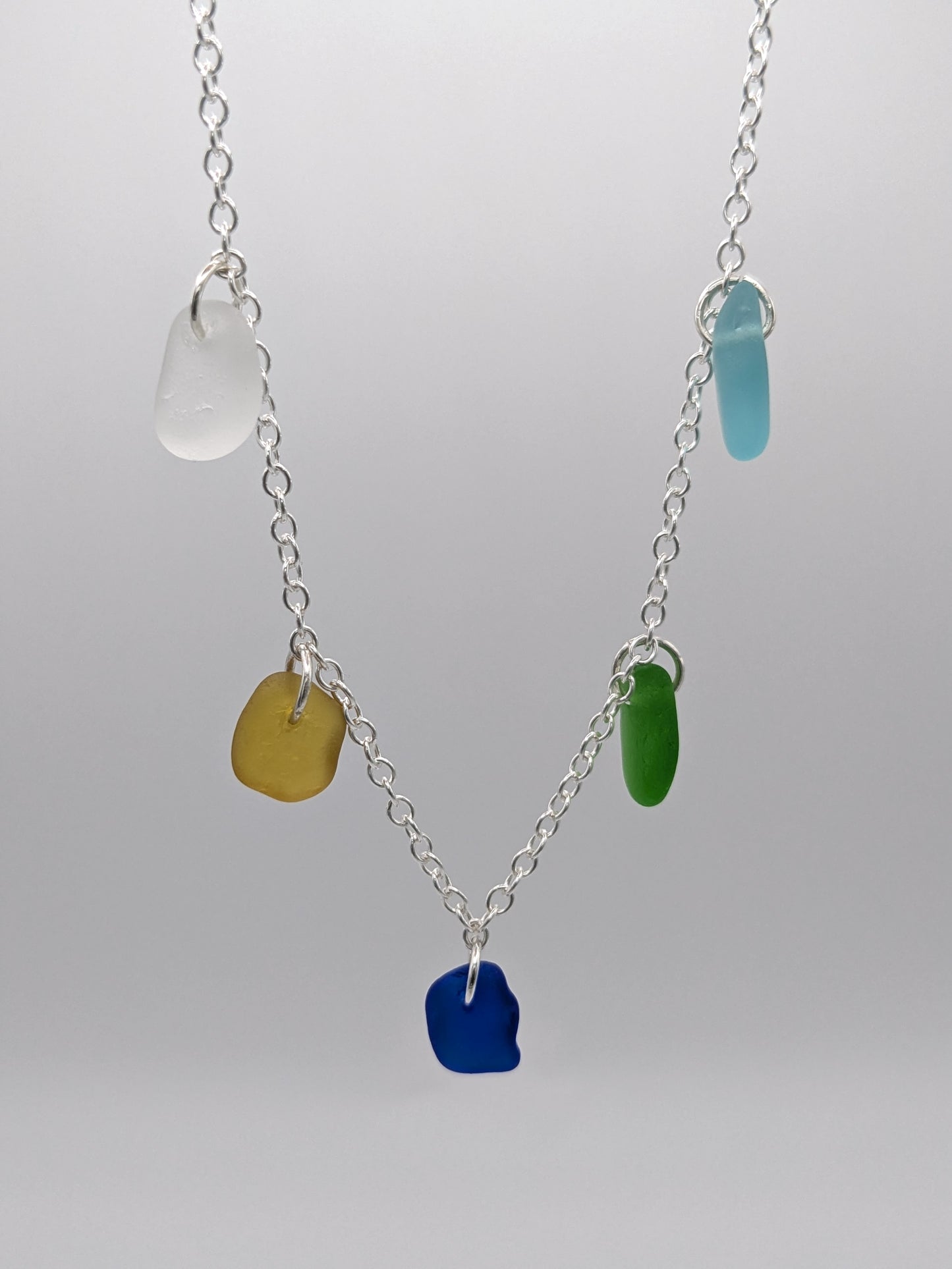 Multi Charm Drilled Necklace