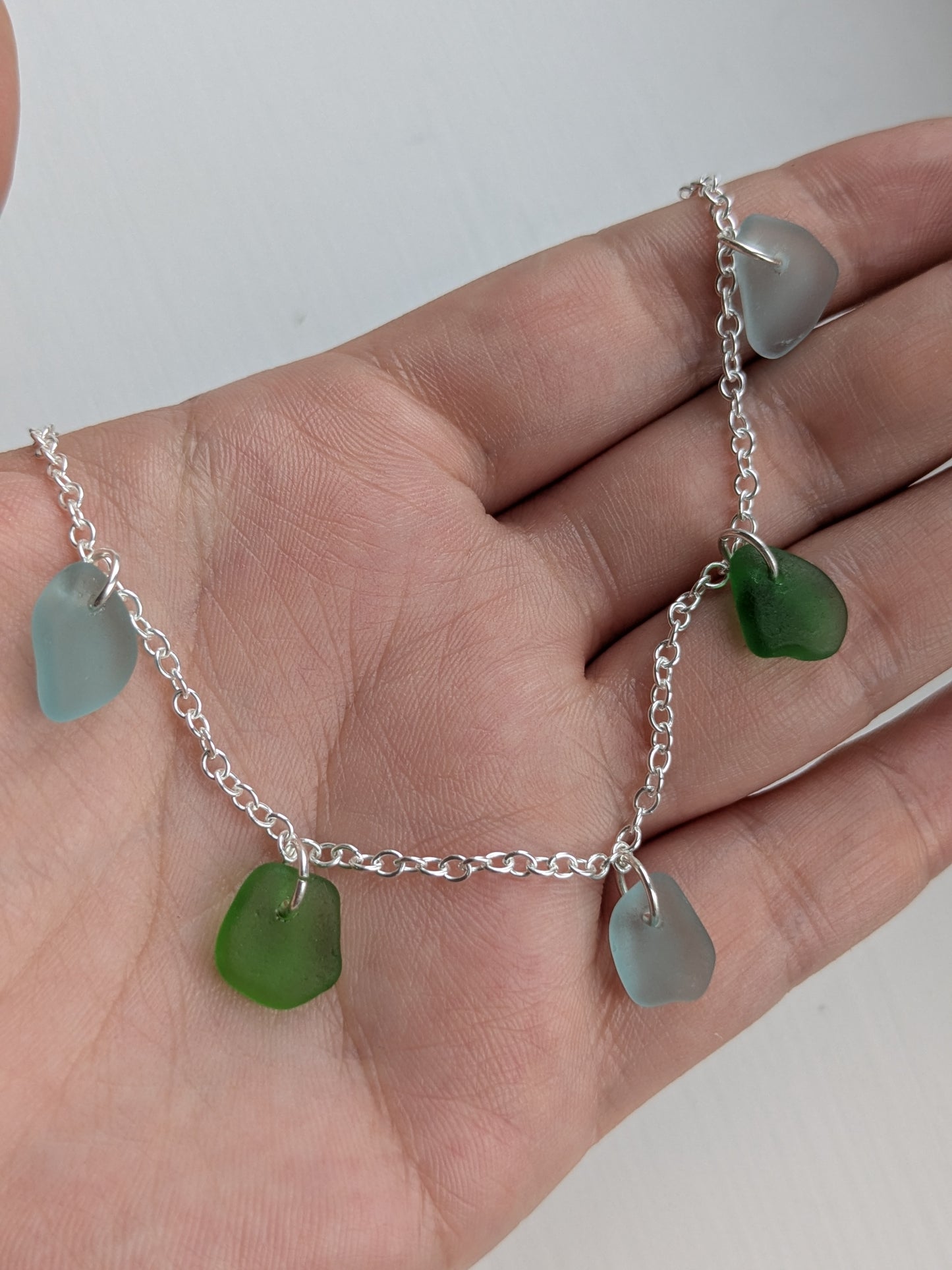 Multi Charm Seaglass Necklace