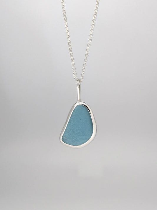 Blue Moon Seaglass Necklace