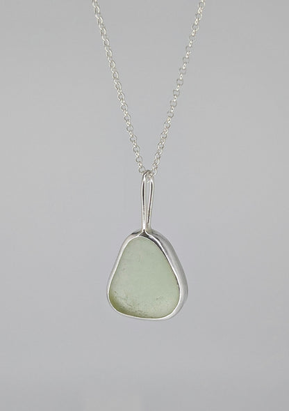 Yellow Seaglass Necklace