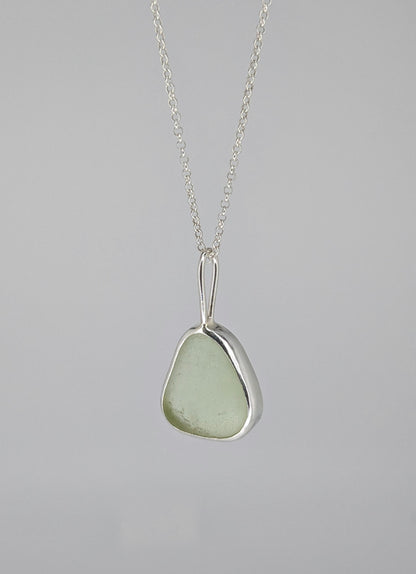 Yellow Seaglass Necklace