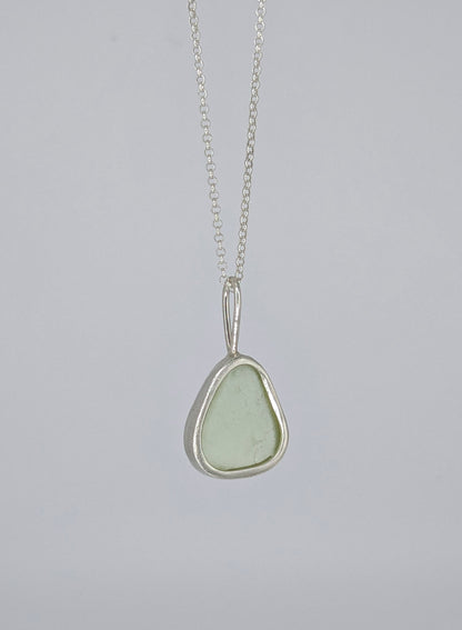 Yellow Seaglass Necklace