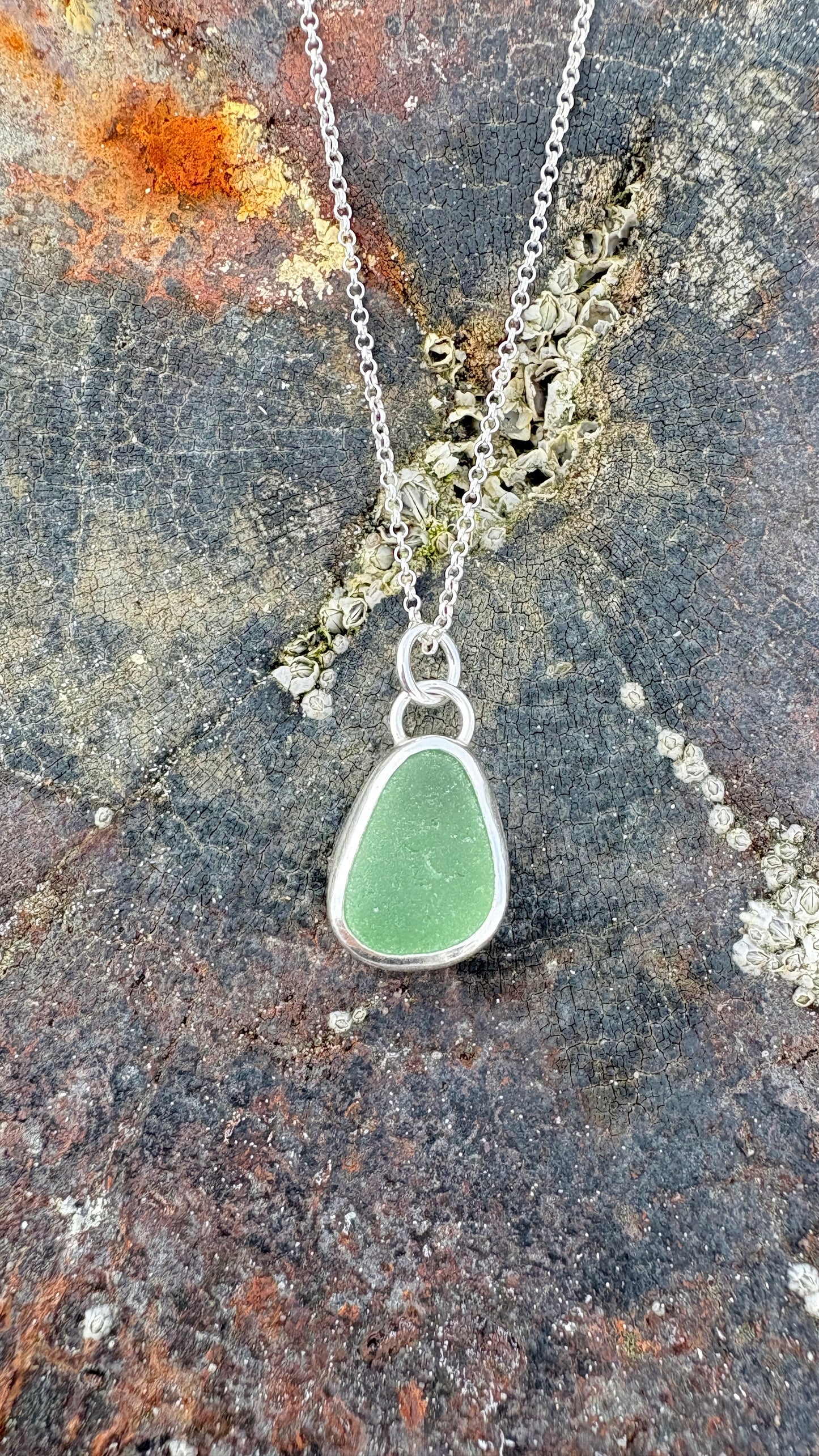 Green Seaglass Necklace