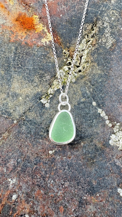 Green Seaglass Necklace
