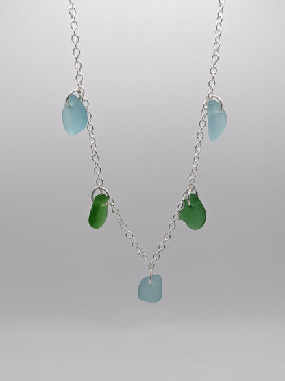Multi Charm Seaglass Necklace