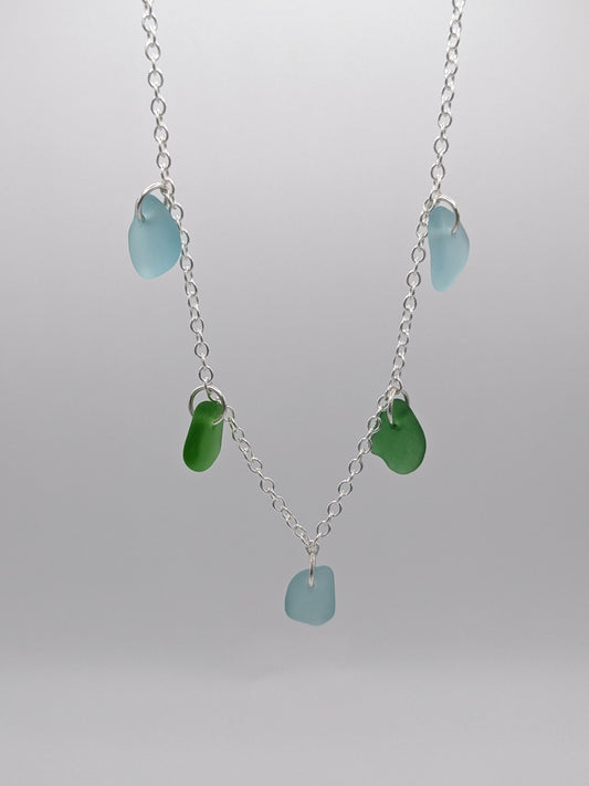 Multi Charm Seaglass Necklace