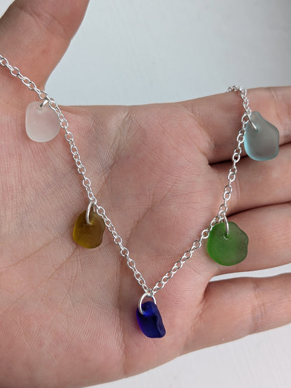 Multi Charm Drilled Necklace