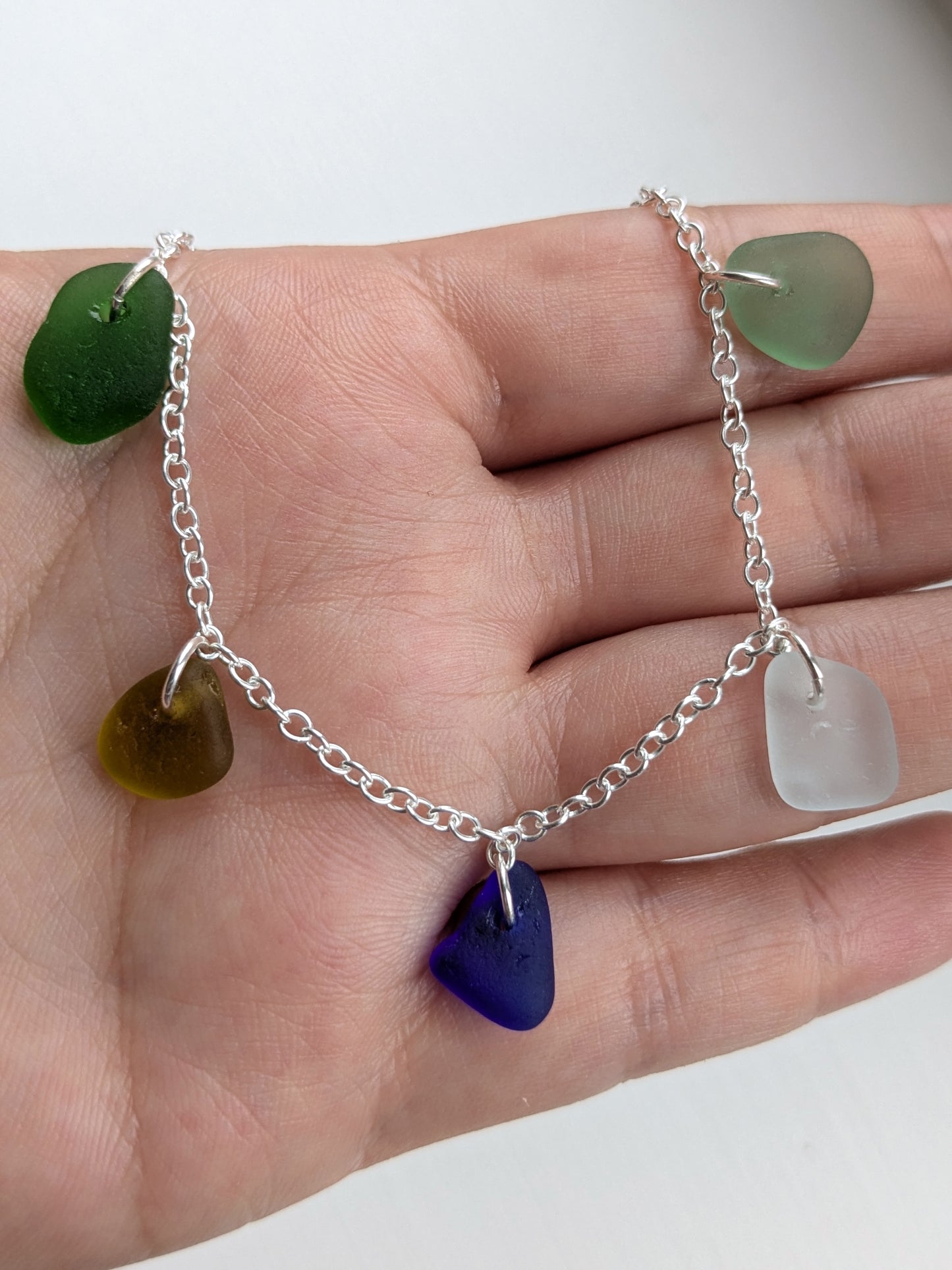 Multi Charm Seaglass Necklace
